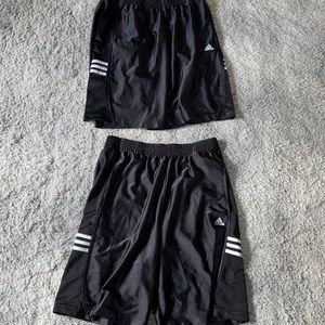 2 Men’s Black Adidas Shorts Medium